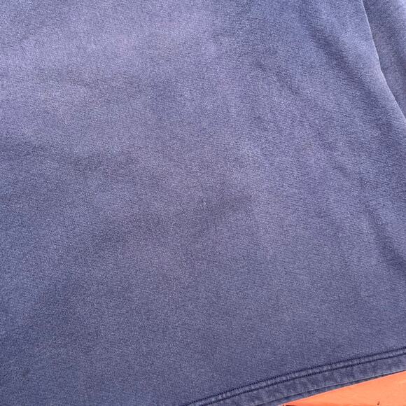 Vintage LL Bean Russell Athletic Single V Neck Blue Blank Sweatshirt Essential L - Picture 7 of 9